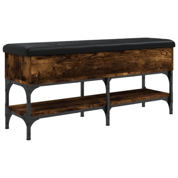 füstös tölgy színű szerelt fa cipőpad 102 x 32 x 45 cm