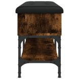 füstös tölgy színű szerelt fa cipőpad 102 x 32 x 45 cm