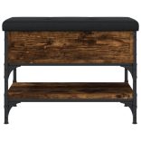 füstös tölgy színű szerelt fa cipőpad 62 x 42 x 45 cm