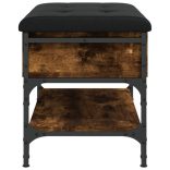 füstös tölgy színű szerelt fa cipőpad 62 x 42 x 45 cm