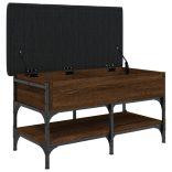 barna tölgy színű szerelt fa cipőtároló pad 82 x 42 x 45 cm