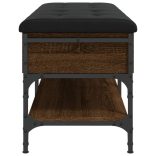 barna tölgy színű szerelt fa cipőpolc 102 x 42 x 45 cm