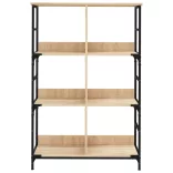 sonoma tölgy színű szerelt fa könyvespolc 78,5 x 33 x 117,5 cm