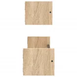 2 db sonoma tölgy fali polc rúddal 60 x 16 x 14 cm