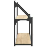 kétszintes sonoma tölgyfa fali polc 60 x 21 x 51 cm