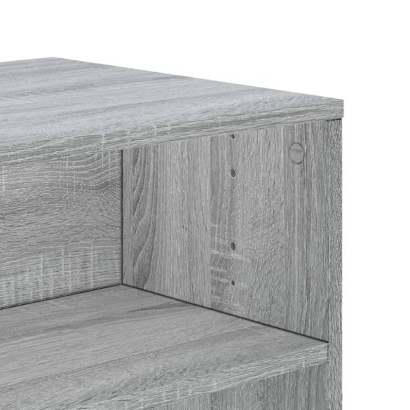 szürke sonoma színű szerelt fa TV-szekrény 120 x 40 x 40 cm