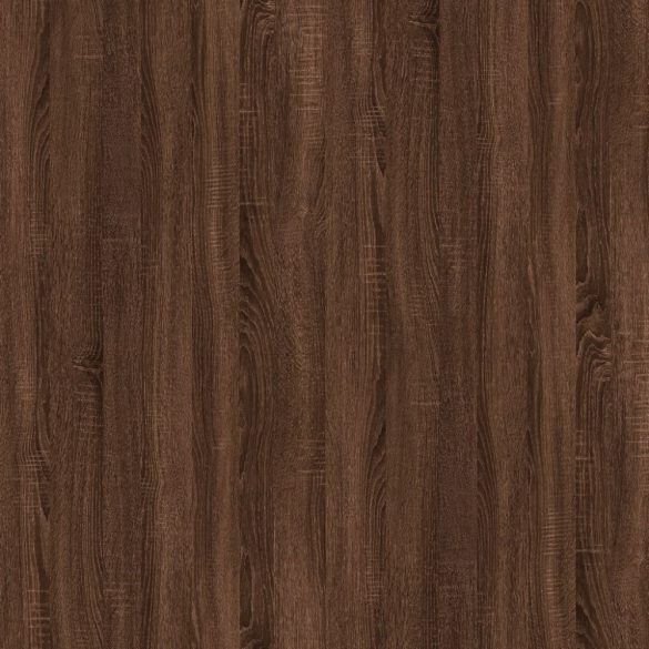 2 részes barna tölgy színű szerelt fa fürdőszobai bútorszett