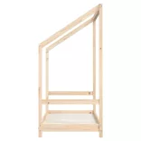 tömör fenyőfa gyerekágykeret 70 x 140 cm