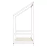 fehér tömör fenyőfa gyerekágykeret 70 x 140 cm