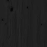 fekete tömör fenyőfa gyerekágykeret 70 x 140 cm