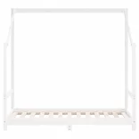 fehér tömör fenyőfa gyerekágykeret 80 x 160 cm