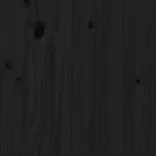 fekete tömör fenyőfa gyerekágykeret 80 x 160 cm