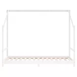 fehér tömör fenyőfa gyerekágykeret 90x190 cm