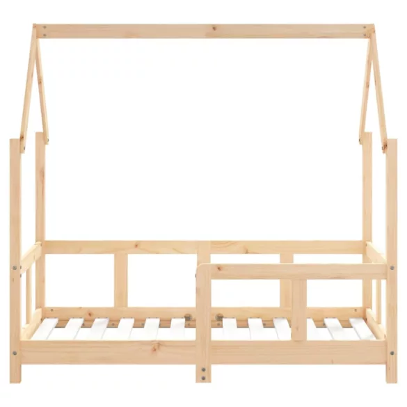 tömör fenyőfa gyerekágykeret 70 x 140 cm