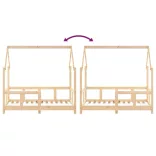 tömör fenyőfa gyerekágykeret 70 x 140 cm