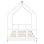 fehér tömör fenyőfa gyerekágykeret 90x190 cm