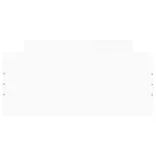 fehér szerelt fa ágykeret 90 x 200 cm