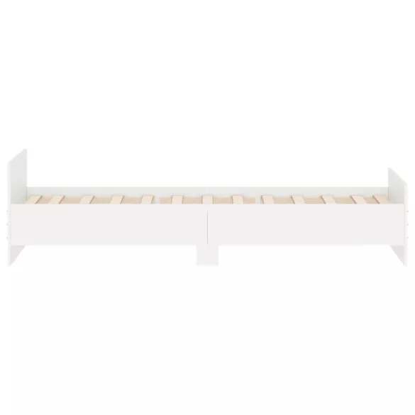 fehér szerelt fa ágykeret 90 x 200 cm