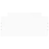 fehér szerelt fa ágykeret 100 x 200 cm