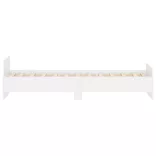 fehér szerelt fa ágykeret 90 x 190 cm