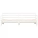fehér tömör fenyőfa kihúzható kanapéágy 90 x 200 cm