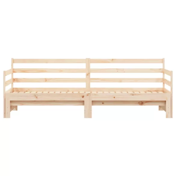 tömör fenyőfa kihúzható kanapéágy 80 x 200 cm