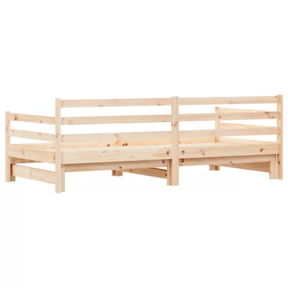 tömör fenyőfa kihúzható kanapéágy 80 x 200 cm