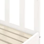 fehér tömör fenyőfa kihúzható kanapéágy 90 x 200 cm