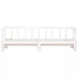 fehér tömör fenyőfa kihúzható kanapéágy 80 x 200 cm