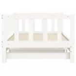 fehér tömör fenyőfa kihúzható kanapéágy 80 x 200 cm