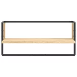 sonoma tölgy színű fali polc rúddal 65x25x30 cm