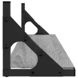 2 db szürke sonoma színű fali polc 60 x 15 x 15,5 cm