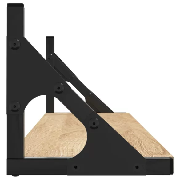 2 db sonoma tölgyfa fali polc 80 x 15 x 15,5 cm