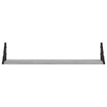 2 db szürke sonoma színű szerelt fa fali polc 80 x 15 x 15,5 cm