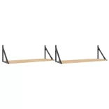2 db sonoma tölgyfa fali polc 80 x 25 x 25,5 cm