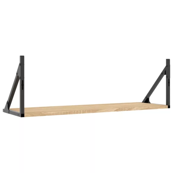2 db sonoma tölgyfa fali polc 80 x 25 x 25,5 cm