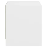 2 db fehér éjjeliszekrény üveg ajtóval 35 x 37 x 42 cm