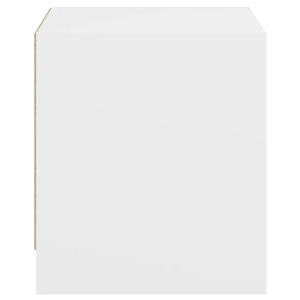 2 db fehér éjjeliszekrény üveg ajtóval 35 x 37 x 42 cm