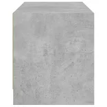 betonszürke TV-szekrény üvegajtókkal 68x37x42 cm