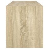 sonoma tölgy színű TV-szekrény üvegajtókkal 102 x 37 x 42 cm