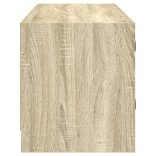 sonoma tölgy színű TV-szekrény üvegajtókkal 102 x 37 x 42 cm