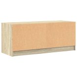 sonoma tölgy színű TV-szekrény üvegajtókkal 102 x 37 x 42 cm