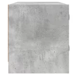 betonszürke TV-szekrény üvegajtókkal 102 x 37 x 42 cm