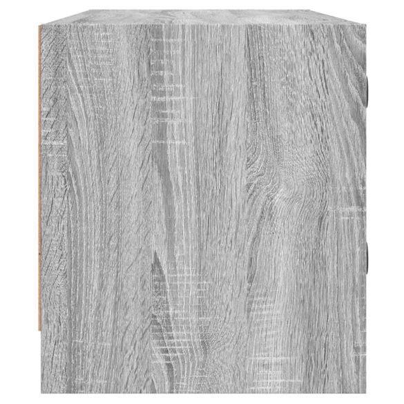 szürke sonoma színű TV-szekrény üvegajtókkal 102 x 37 x 42 cm