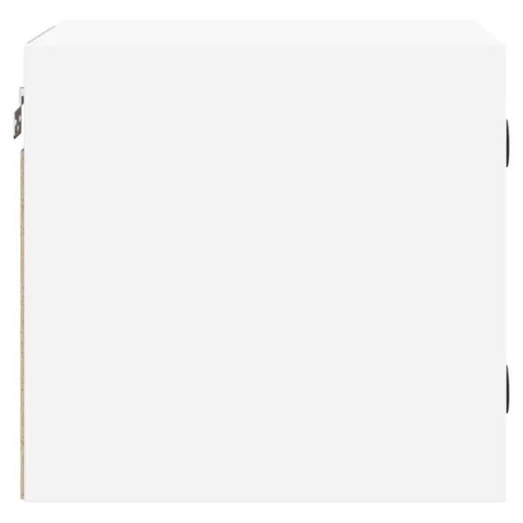 2 db fehér éjjeliszekrény üveg ajtóval 35 x 37 x 35 cm