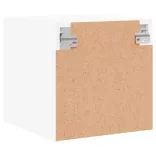 2 db fehér éjjeliszekrény üveg ajtóval 35 x 37 x 35 cm