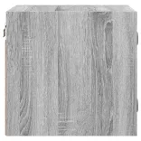 szürke sonoma színű éjjeliszekrény üvegajtóval 35 x 37 x 35 cm