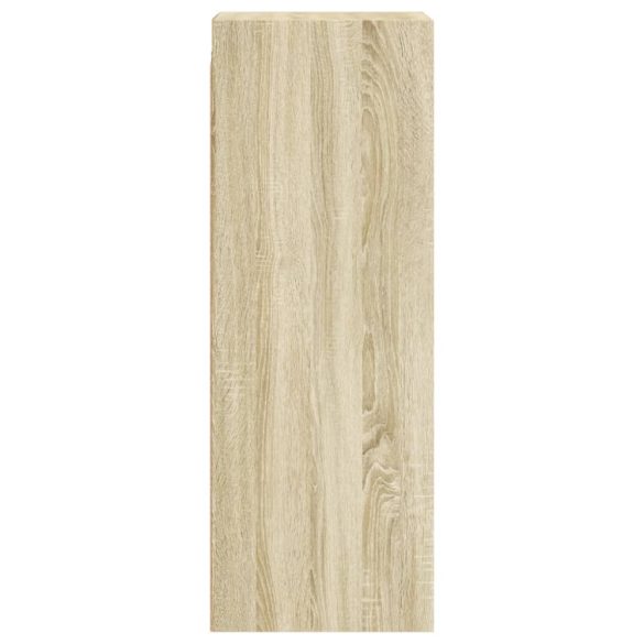 sonoma-tölgyszínű faliszekrény üvegajtókkal 35x37x100 cm