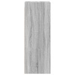 szürke sonoma színű faliszekrény üvegajtókkal 35x37x100 cm