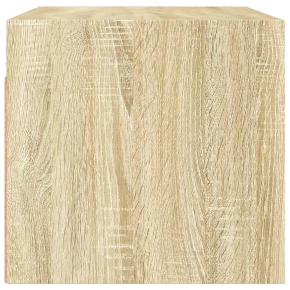 2 db sonoma tölgy színű faliszekrény üvegajtókkal 68,5x37x35 cm